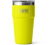 YETI Rambler Cup, Vacuum Insulated Stainless Steel Stackable Cup with Magslider Lid, Firefly Yellow, 20 oz (591 ml)