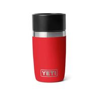 YETI Rambler - Borraccia da viaggio, in acciaio inox, isolata sottovuoto, con tappo a tenuta stagna, per pendolari, colore: rosso Rescue Red, 237 ml