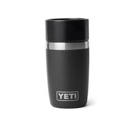 YETI Rambler Bottiglia da Viaggio, Bottiglia per Caffè Isolata Vacuum in Acciaio Inossidabile con Cap Commuter Leakproof Hotshot, nero, 237 ml