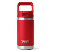 YETI Rambler Jr Kids Bottle, Vacuum Insulated Stainless Steel Bottle with Straw Cap, Rescue Red, 12 oz (354 ml)