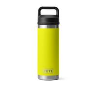 YETI Rambler Bottle Chug, Vacuum Insulated Stainless Steel Bottle with Chug Cap, Firefly Yellow, 18 oz (532 ml)