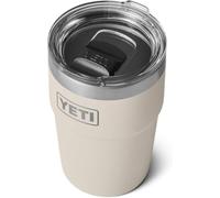 YETI Rambler Cup, Vacuum Insulated Stainless Steel Stackable Cup with Magslider Lid, Cape Taupe, 16 oz (475 ml)
