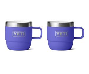 YETI Rambler Espresso Tazza, Vacuum Insulated Stainless Steel Stackable Mug, Ultramarine Viola, 2 confezioni da 6 oz (177 ml)
