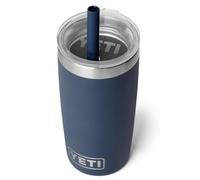 YETI Rambler Jr - Bicchiere per bambini con coperchio con cannuccia, 295 ml | Bicchiere termico con coperchio resistente agli spruzzi e cannuccia in silicone (295 ml), compatibile con portabicchieri per