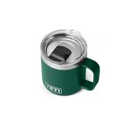 YETI Rambler Stackable Cup with Durasip Ceramic Lining, Vacuum Insulated Stainless Steel Cup with Magslider Lid, Black Forest Green, 10 oz (295 ml)