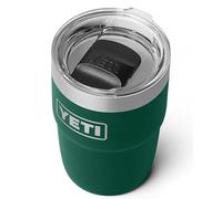 YETI Rambler Stackable Cup with Durasip Ceramic Lining, Vacuum Insulated Stainless Steel Cup with Magslider Lid, Black Forest Green, 8 oz (236 ml)