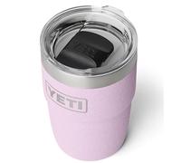 YETI Rambler Stackable Cup with Durasip Ceramic Lining, Vacuum Insulated Stainless Steel Cup with Magslider Lid, Cherry Blossom, 8 oz (236 ml)
