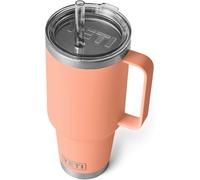 YETI Rambler Straw Mug, Stainless Steel Vacuum Insulated Mug with Stronghold Lid, Lowcountry Peach, 42 oz (1242 ml)