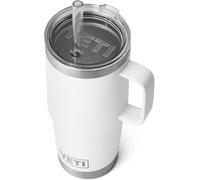 YETI Rambler Straw Mug, Stainless Steel Vacuum Insulated Mug with Stronghold Lid, White, 25 oz (739 ml)