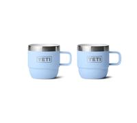 YETI Rambler - Tazza da caffè in acciaio inox isolata sottovuoto, impilabile, colore: blu cielo, confezione da 2, 177 ml