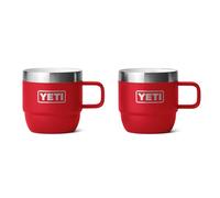 YETI Rambler - Tazza da caffè in acciaio inox isolata sottovuoto, impilabile, colore: rosso, confezione da 2, 177 ml