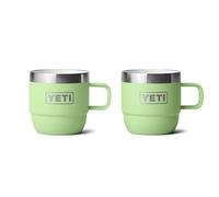 YETI Rambler - Tazza da caffè in acciaio inox isolata sottovuoto, impilabile, colore: verde lime, confezione da 2 (177 ml)