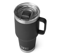 YETI Rambler - Tazza da viaggio in acciaio inox, isolata sotto vuoto con coperchio Stronghold, 850 ml, colore: Nero