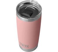 YETI Rambler Tumbler, Vacuum Insulated Stainless Steel Tumbler with Magslider Lid, Sandstone Pink, 20 oz (591 ml)