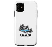 Yeti Sasquatch Bigfoot Disegnami come una delle tue ragazze francesi Custodia per iPhone 11