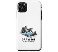 Yeti Sasquatch Bigfoot Disegnami come una delle tue ragazze francesi Custodia per iPhone 11 Pro Max