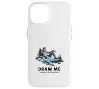 Yeti Sasquatch Bigfoot Disegnami come una delle tue ragazze francesi Custodia per iPhone 14
