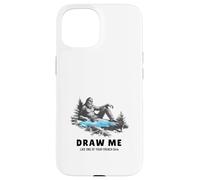 Yeti Sasquatch Bigfoot Disegnami come una delle tue ragazze francesi Custodia per iPhone 15