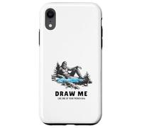 Yeti Sasquatch Bigfoot Disegnami come una delle tue ragazze francesi Custodia per iPhone XR
