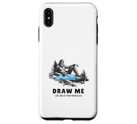 Yeti Sasquatch Bigfoot Disegnami come una delle tue ragazze francesi Custodia per iPhone XS Max