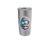 Yeti Sciare Abominevole Snowman Sciatore Stazione sciistica di montagna Bicchiere termico in acciaio inox doppia parete