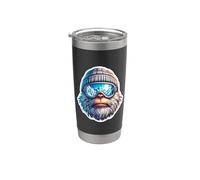 Yeti Sciare Abominevole Snowman Sciatore Stazione sciistica di montagna Bicchiere termico in acciaio inox doppia parete