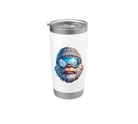 Yeti Sciare Abominevole Snowman Sciatore Stazione sciistica di montagna Bicchiere termico in acciaio inox doppia parete