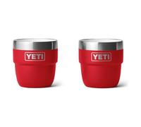YETI Rambler Set di 2 tazze espresso impilabili in acciaio inossidabile, isolate sottovuoto, rosso Rescue Red, 118 ml