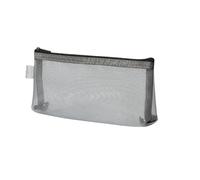 YETONADO 1Pc Semplice Trasparente Portatile Mesh Pencil Case Pen Bag Ufficio Studente Matita Astucci Forniture Scuola Scatola Penna Bill Storage Bag, Grigio, Taglia unica