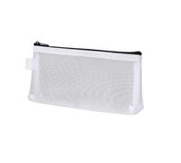 YETONADO 1Pc Semplice Trasparente Portatile Mesh Pencil Case Pen Bag Ufficio Studente Matita Astucci Forniture Scuola Scatola Penna Bill Storage Bag, Peso, Taglia unica