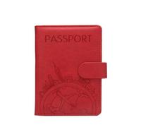 YETONADO Antifurto Turismo Globale Passaporto Copertura Portafoglio Borsa Uomini Donne ID Indirizzo Titolare della Carta Portatile Accessori Da Viaggio, Rosso, Taglia unica