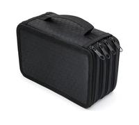 YETONADO Astuccio a 72 fori a 4 strati Kawaii scatole di matita per ragazze organizer per penne astuccio arte materiale scolastico carino cancelleria, Nero , Taglia unica