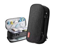YETONADO Astuccio carino Kawaii astucci di stoccaggio bambini creativo penna borsa grande grande scatola di cancelleria scuola forniture per studenti, Nero , Taglia unica