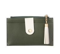 YETONADO Donne Moda Piccolo Portafoglio Borsa Tinta Unita Cuoio DELL'UNITÀ di elaborazione Mini Coin Purse Portafoglio Porta Carte di Cre, B-Verde, Taglia unica