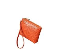 YETONADO Moda Pu Cuoio Mini Portafoglio Donne Retor Piccola Moneta Soldi Titolare della Carta Borse Borsa di Colore Solido Tote Clutch Zipper Bag Regalo Ragazza, Arancione, Taglia unica