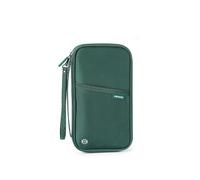 YETONADO Portafoglio da viaggio per passaporto di famiglia porta documenti impermeabile organizer accessori da viaggio copertura borsa per documenti titolare della carta, Verde, Taglia unica