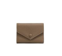 YETONADO Portafoglio in pelle PU, piccolo per le donne, porta carte di lusso, borsa corta multiuso con cerniera in pelle bovina, Grigio, Taglia unica