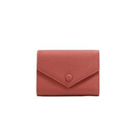 YETONADO Portafoglio in pelle PU, piccolo per le donne, porta carte di lusso, borsa corta multiuso con cerniera in pelle bovina, Rosso, Taglia unica