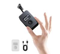 Yetour TurboCore Motor Tech - Pompa per bicicletta elettrica a cilindro in metallo, portatile, con manometro, ricaricabile, per bici da adulto, moto, piccola pompa ad aria con luce a LED