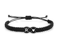 Yetuab Regali Natale,Regalo Natale,Bracciale Donna,Regalo Donna 10 Euro,Bracciale Con Iniziale,Regalo Cugina,Bracciali Rigidi Donna,Bracciale Corda Uomo,Bracciale Donna,Regalo Ragazza,Bracciali Donna