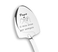 Yetuab Regalo Papà e Festa del Papà, Cucchiai in Acciaio Inossidabile Incisi, Idee Regalo per Compleanno, Pensione, San Valentino, Natale e Calza della Befana, Regalo Per Il Papà