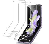 YEUEZHY Pellicola protettiva per Samsung Galaxy Z Flip 4 [non in vetro], trasparente, flessibile, in TPU, copertura completa, per Galaxy Z Flip 4 accessori, confezione da 3