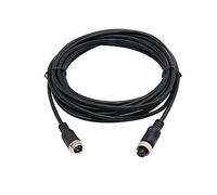 Yeung Qee 4 Pin Auto Video Shield Cavo Aviazione Maschio a Spina Femaler, Alimentazione e AV Impermeabile e Antiurto per Veicolo 3m