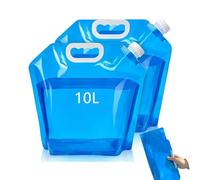 YEWCEP 2 taniche per acqua, 10 l, sacchetti portatili, a prova di perdite, per campeggio, escursionismo, picnic