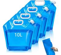 YEWCEP 4 taniche per acqua, sacchetti portatili, 10 l, a prova di perdite, per esterni, per sport, campeggio, escursioni, picnic