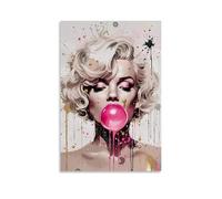 YEWURQW Marilyn Pop Art (1) Poster artistico da parete su tela, stampa artistica da parete estetica vintage, decorazione per soggiorno, camera da letto, 60 x 90 cm, senza cornice