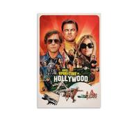 YEWURQW Poster artistico da parete con immagine di Hollywood "Once Upon A Time...in Hollywood", stampa artistica da parete in stile vintage, per soggiorno, camera da letto, 50 x 75 cm, senza cornice