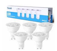 Yexati Lampadine Led Gu10,7W(Equivalente A 50W), Luce Bianco natura 4000K,550 Lumen Faretto Led,Non Dimmerabile,5 Pezzi