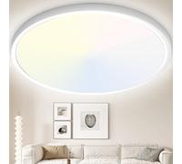 Yexati Plafoniera Soffitto 40CM, 36W 3200LM Lampada da Soffitto 6000K/4000K/3000K IP54 Impermeabile Rotonda Piatta Plafoniere Moderno Sottile per Soggiorno Bagno Cameretta Cucina Seminterrato Ufficio