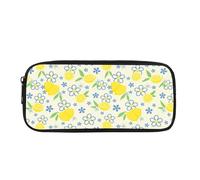 Yexignaon Astuccio per matite per bambini, design kawaii, per la scuola, per matite colorate, con cerniera liscia, Limone, Organizer per borse